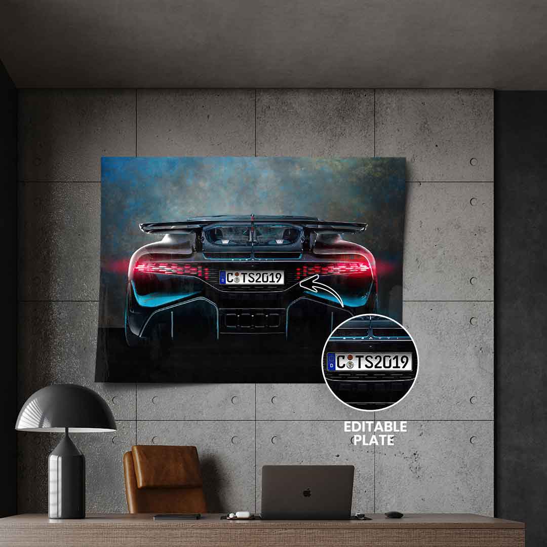 Bugatti z tyłu – Plakat – Możliwość personalizacji