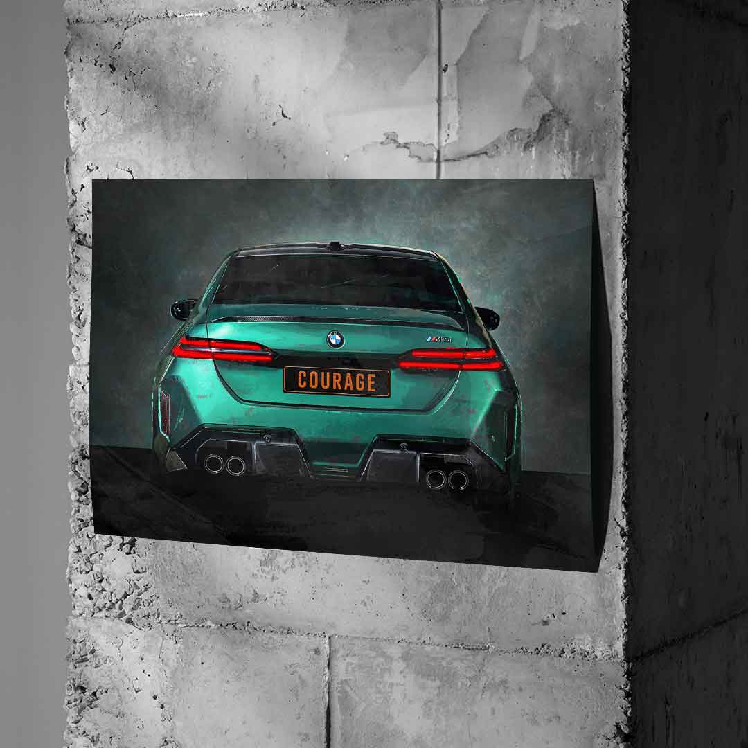BMW M5 Tył – Plakat