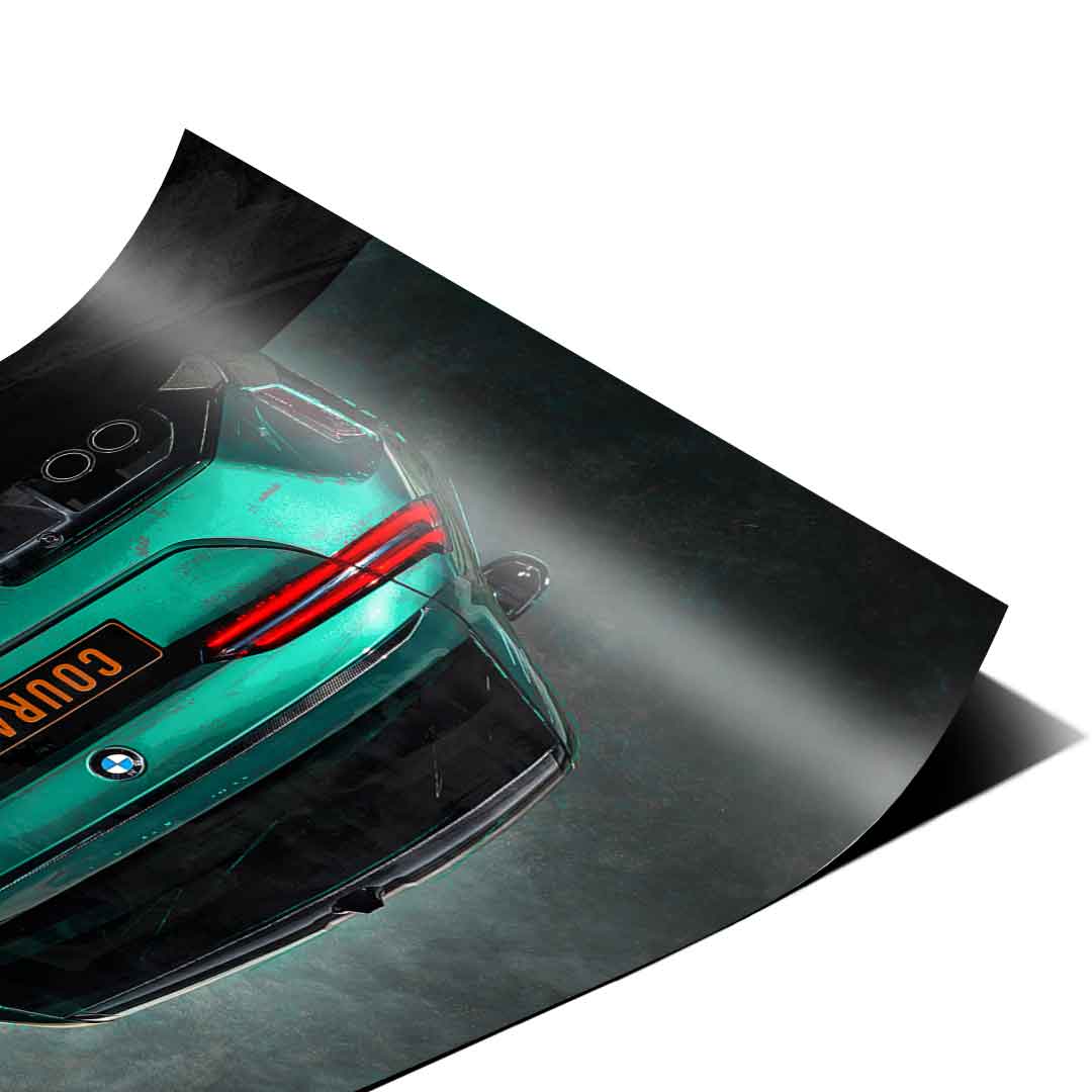 BMW M5 Tył – Plakat