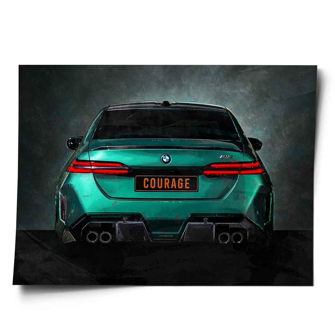 BMW M5 Backside - Poster