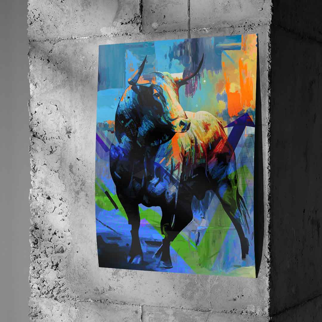 Kolorowy Byk - Plakat