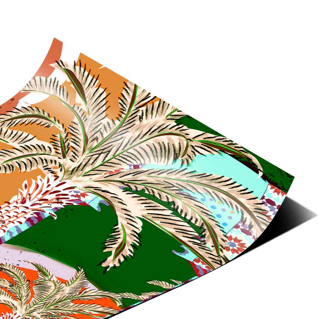 Colorful Palm Tree - Poster