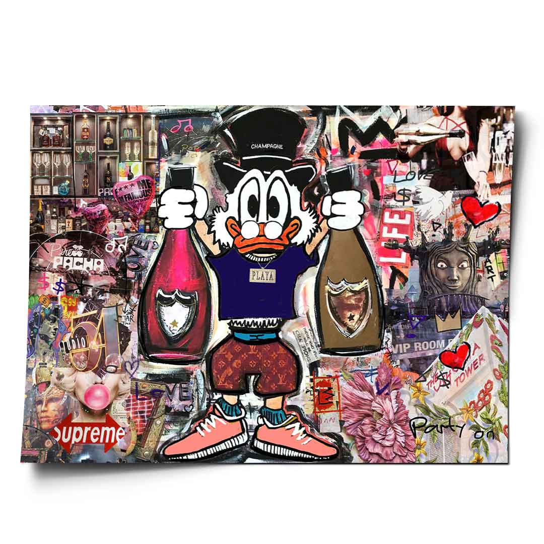 Scrooge McDuck Party - Poster