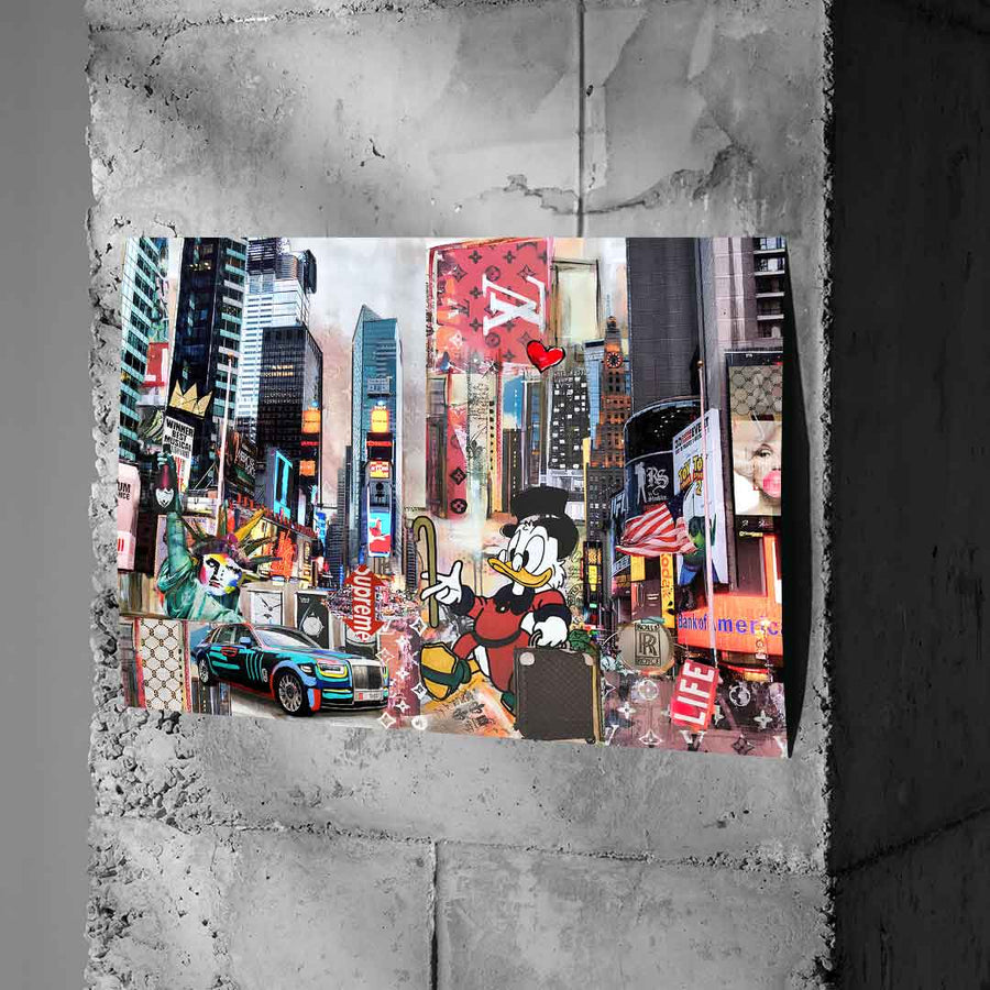 Scrooge McDuck in New York City - Poster