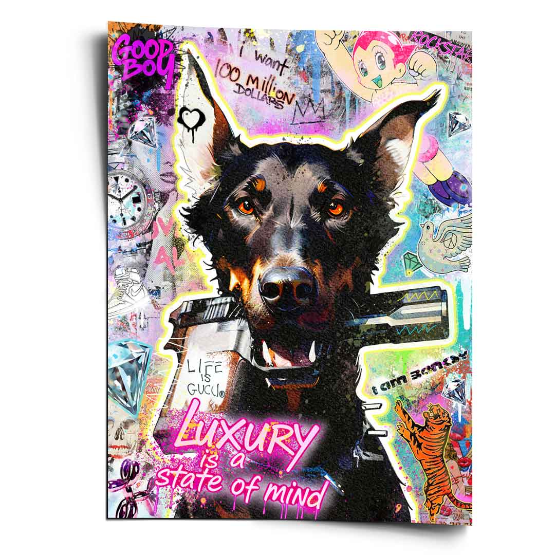 Doberman Luksus – Plakat