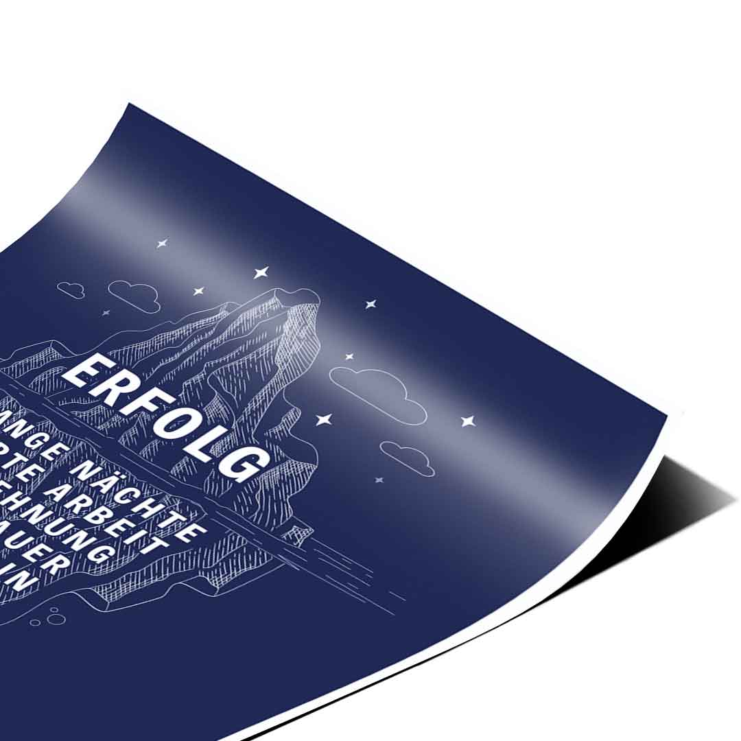 Eisberg des Erfolges #infografik - Poster