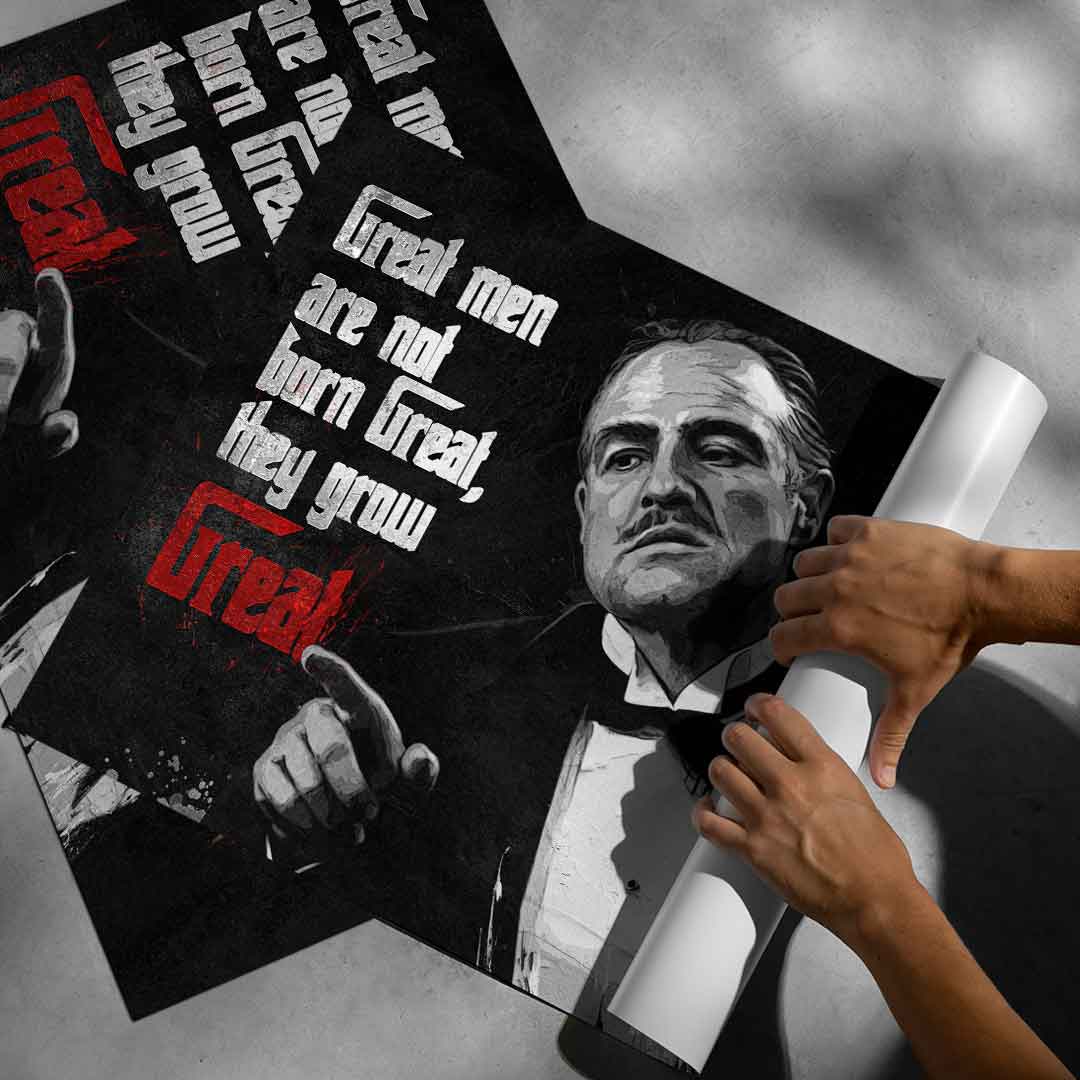 Wielcy ludzie nie rodzą się wielcy - Plakat