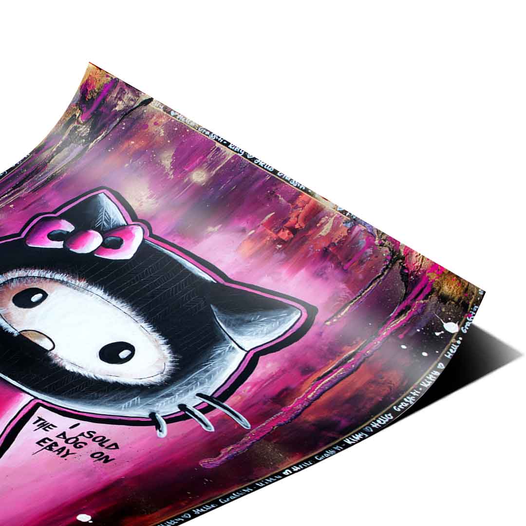 Hallo Graffiti Katze - Plakat