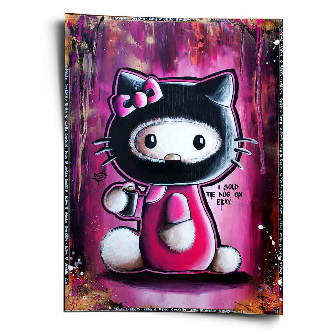 Hallo Graffiti Katze - Plakat