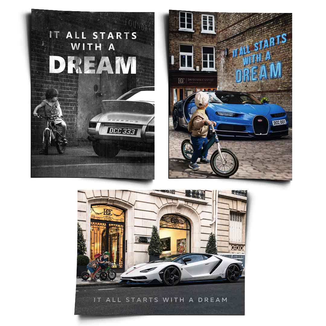 IT ALL STARTS WITH A DREAM - Poster 3x