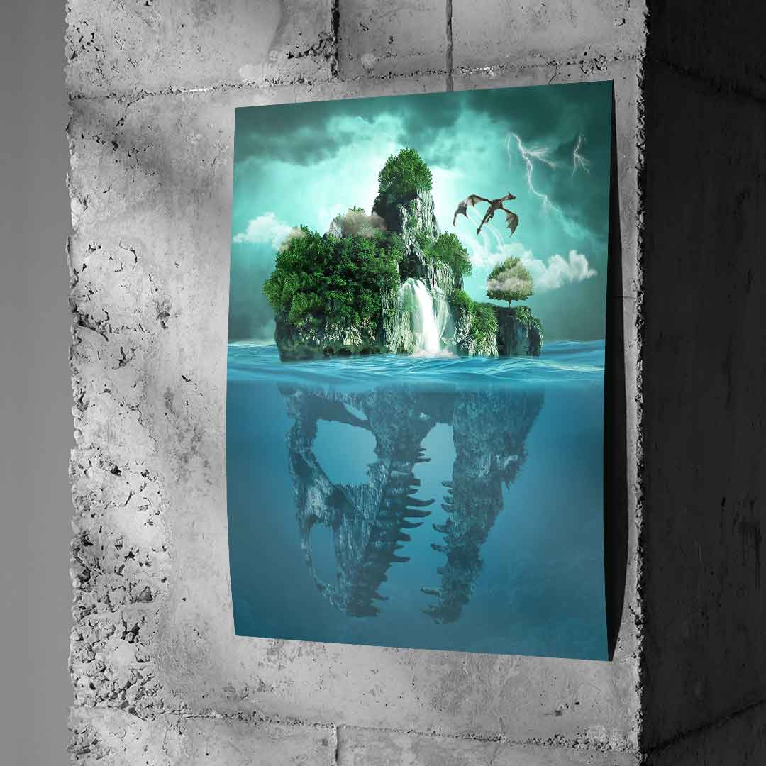 Islandia o dwóch twarzach – Plakat