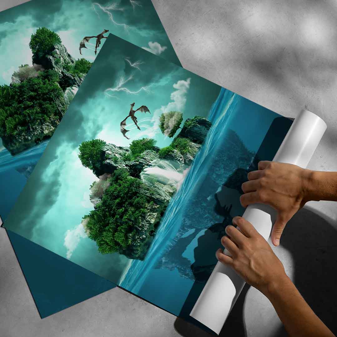 Island With Two Faces - Poster