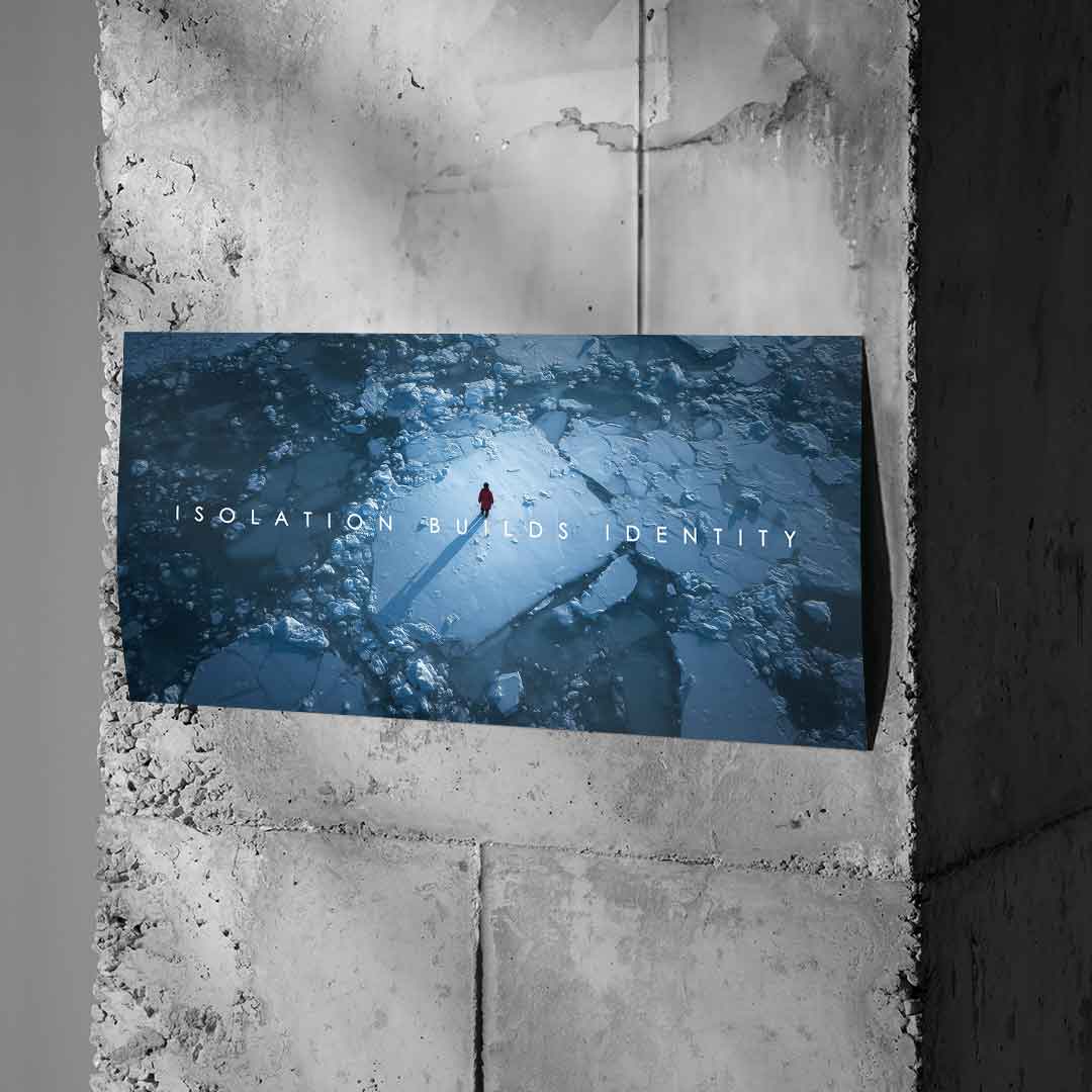 Izolacja buduje tożsamość – plakat