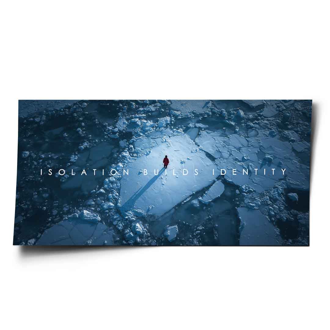 Izolacja buduje tożsamość – plakat