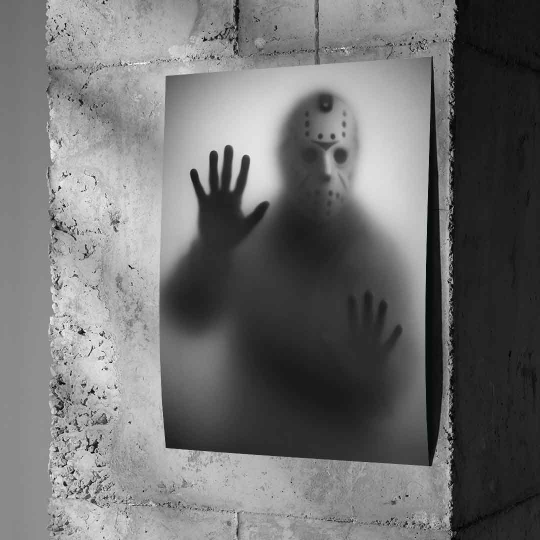 Jason Voorhees – plakat z sylwetką