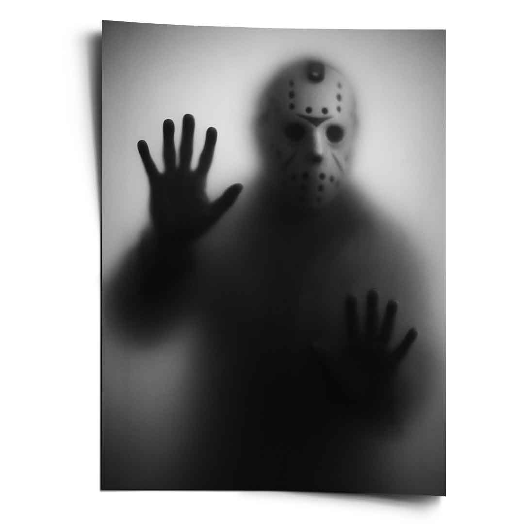 Jason Voorhees – plakat z sylwetką