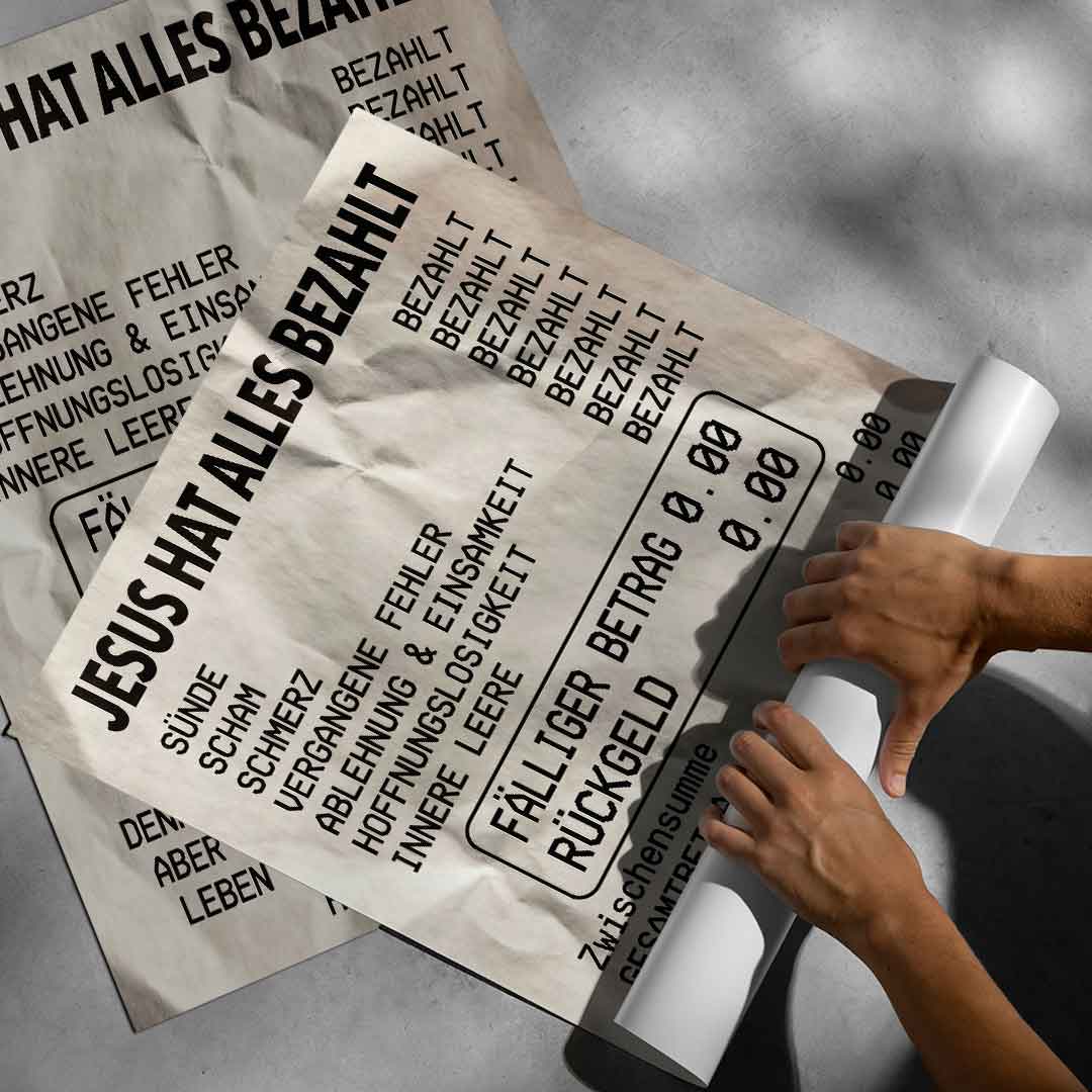Jesus Paid It All - Poster