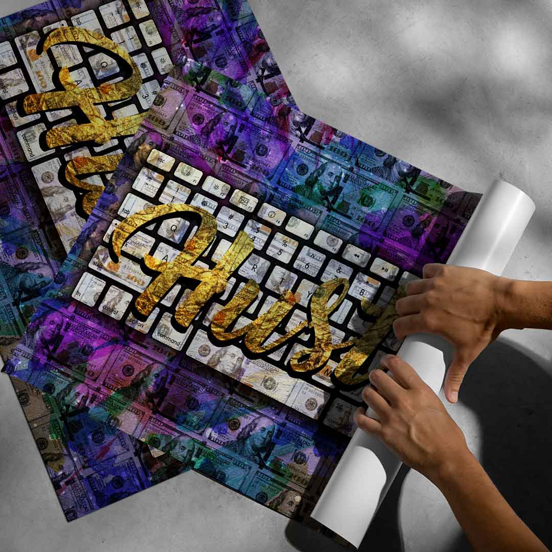 Keyboard to hustle - Poster