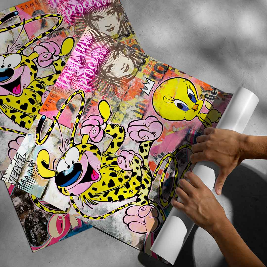 Marsu & Tweety - Poster