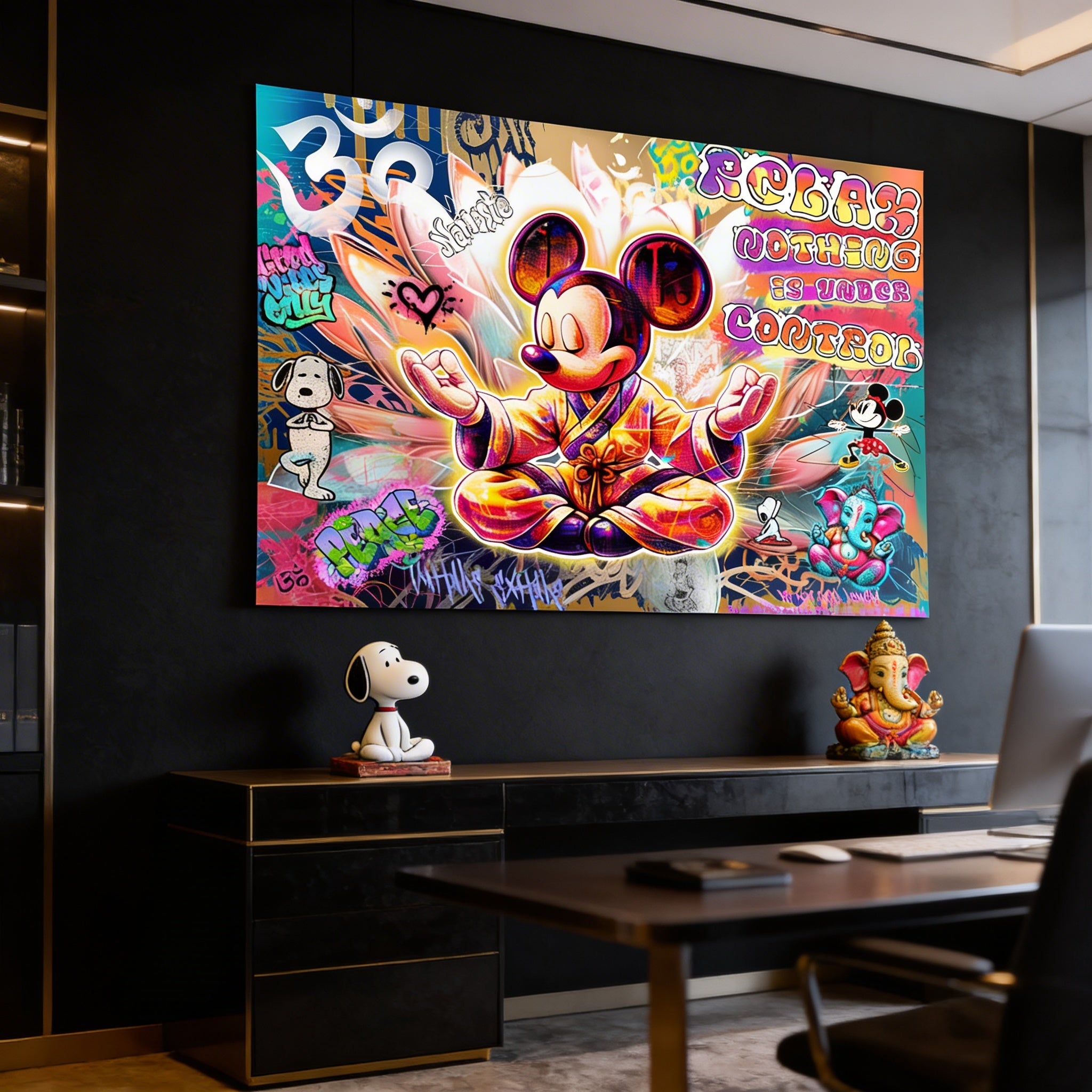 Mickey Yoga - Poster