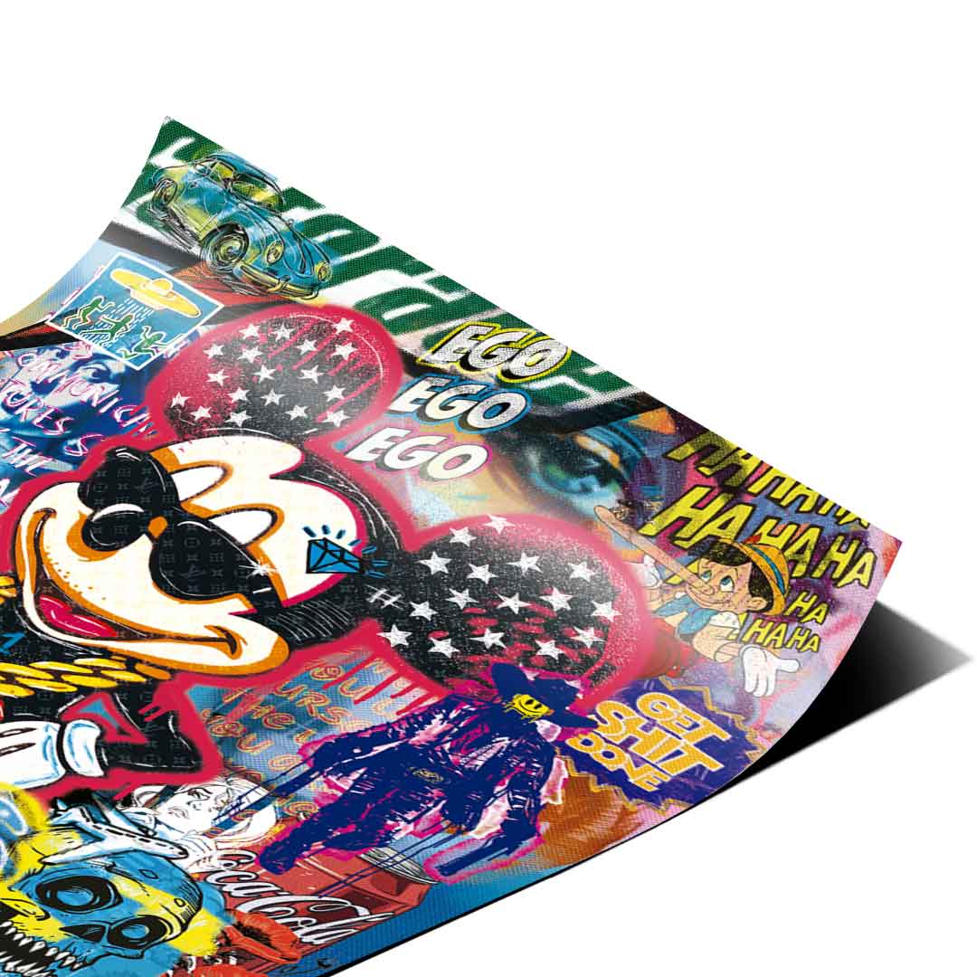 Mickey gold chain - Poster