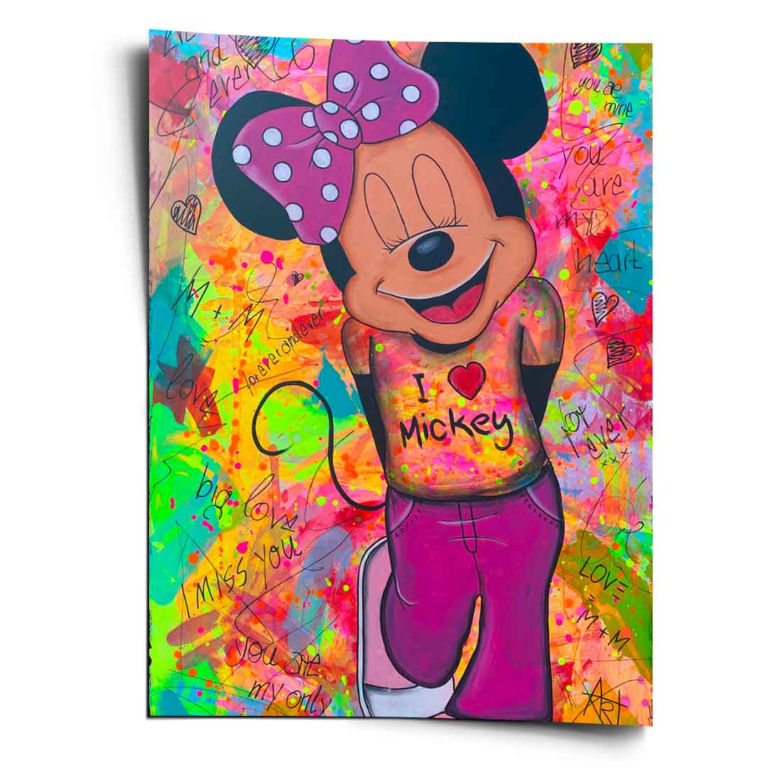 Minnie Loves Mickey - Poster