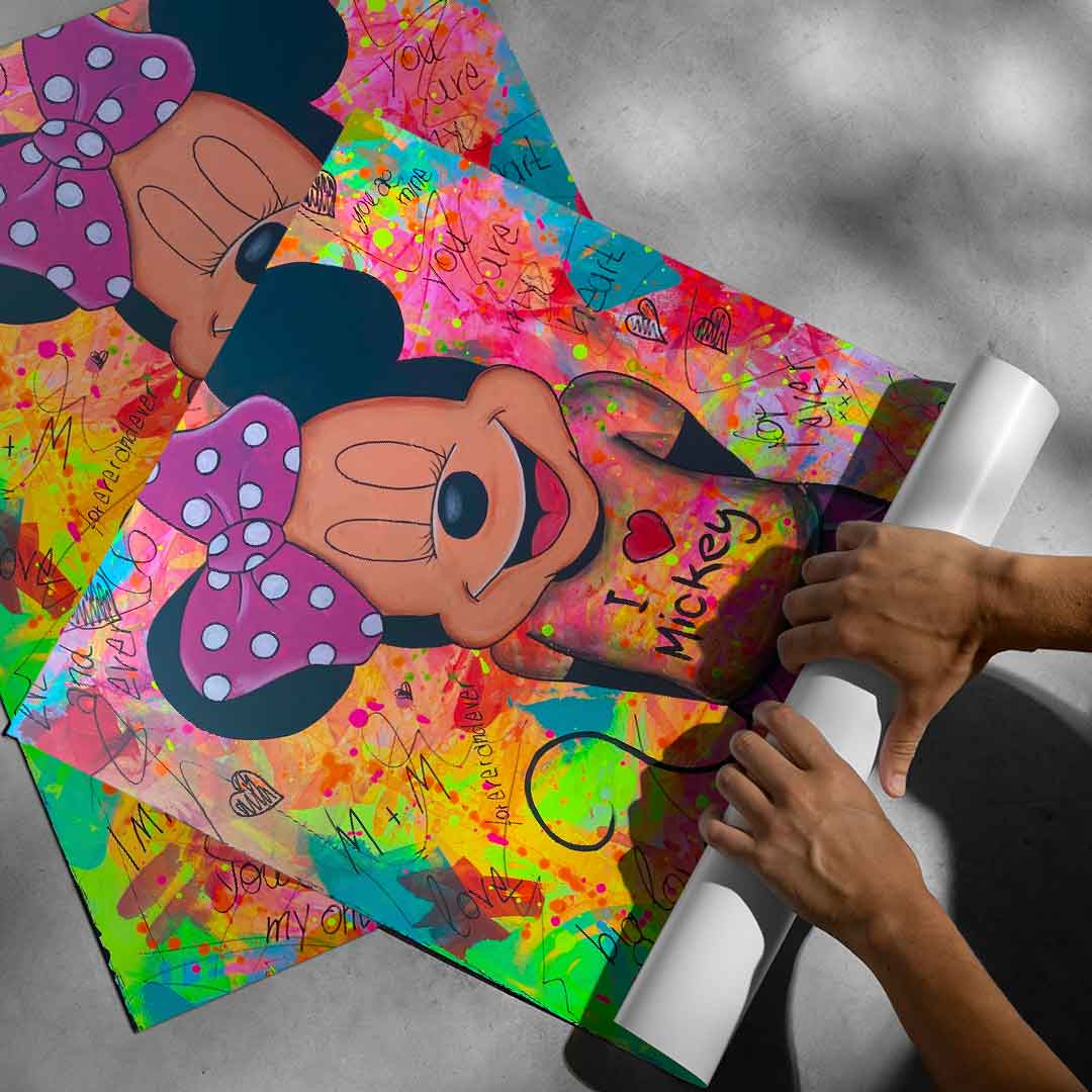 Minnie Loves Mickey - Poster