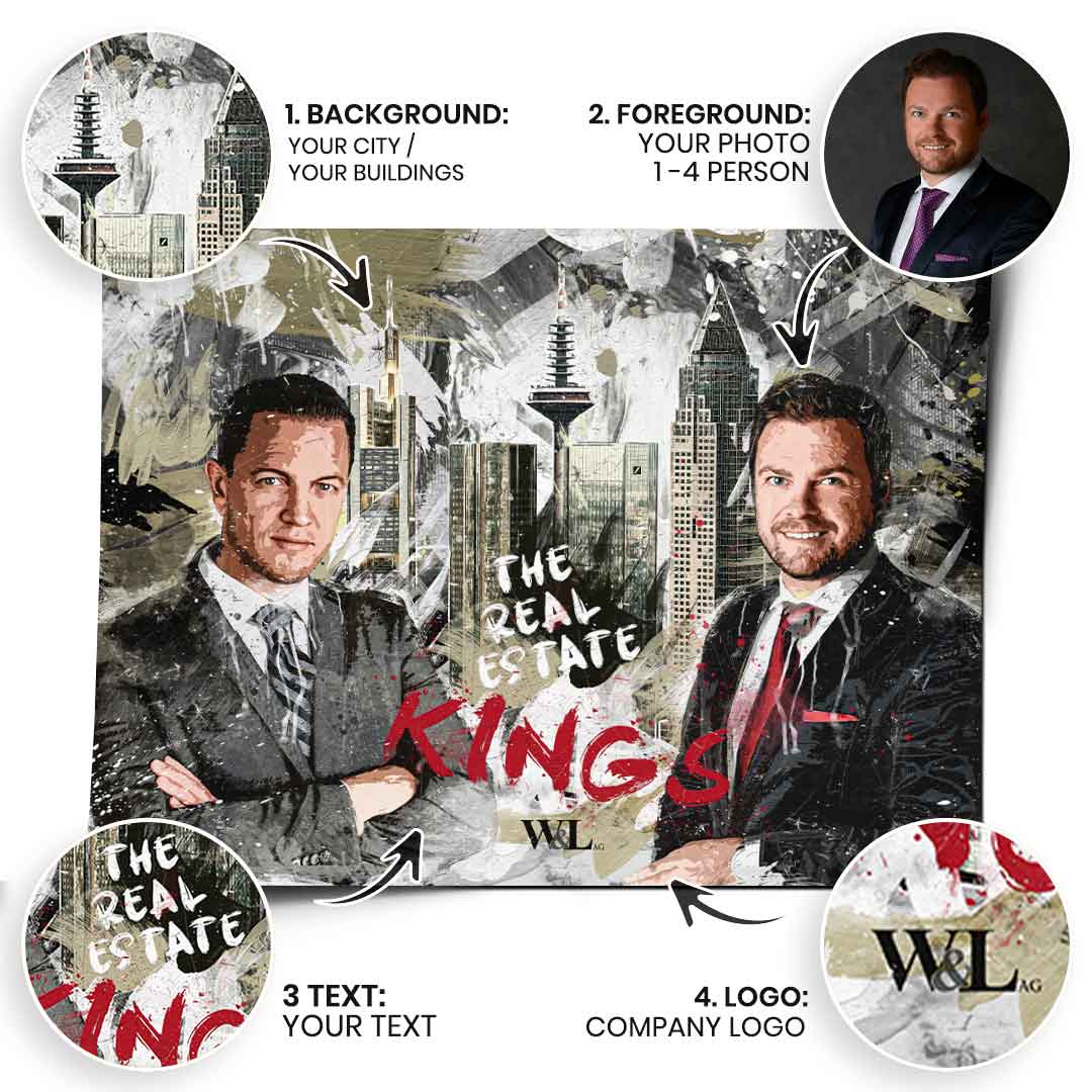Real Estate Kings - Plakat - Personalizowany
