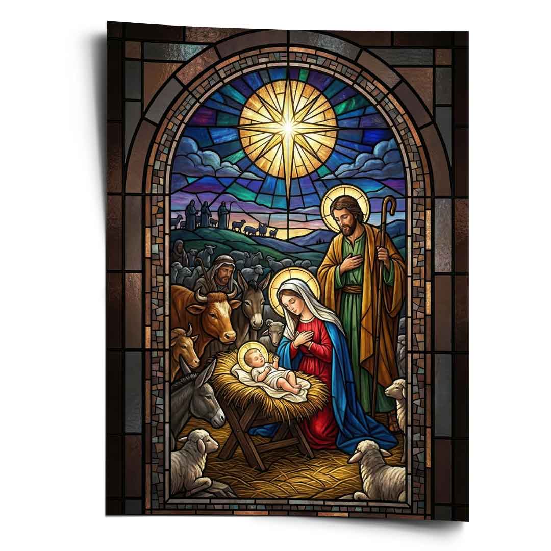 Nativity Window - Poster