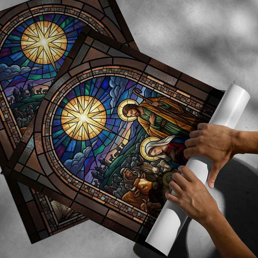Nativity Window - Poster