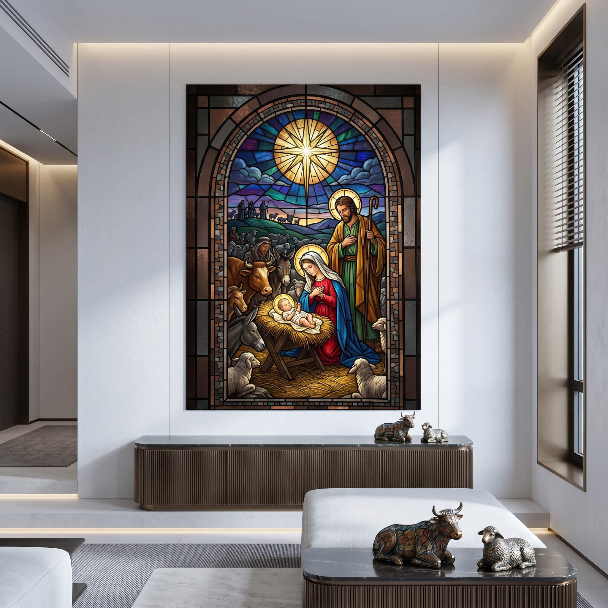 Nativity Window - Poster