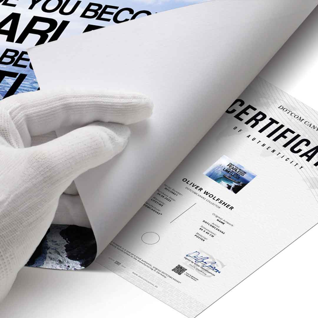 Kiedy staniesz się nieustraszony, życie staje się nieograniczone - Plakat