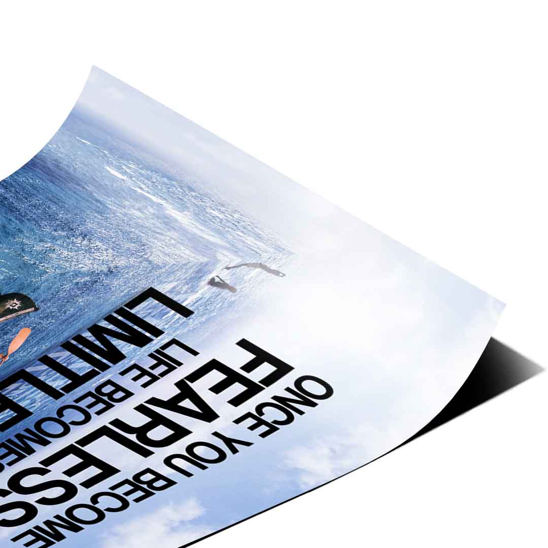 Kiedy staniesz się nieustraszony, życie staje się nieograniczone - Plakat