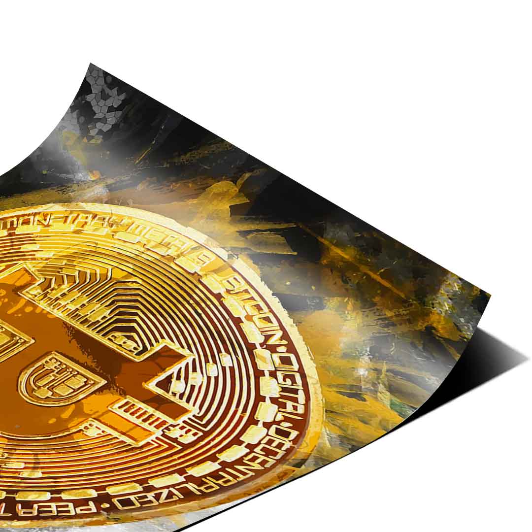 Malowanie Bitcoina - Plakat