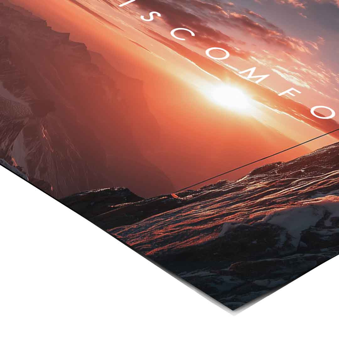Postęp rodzi się w dyskomforcie - plakat