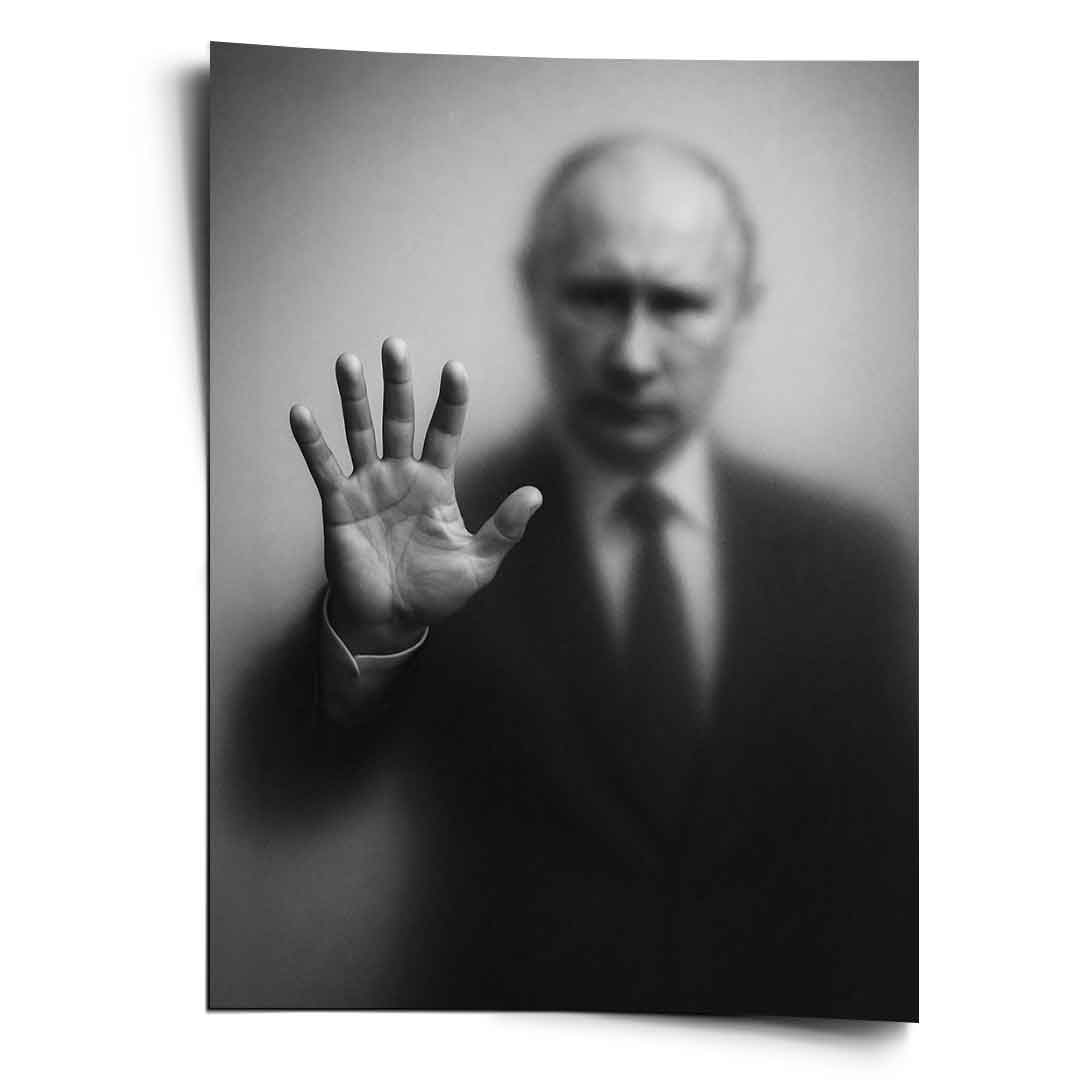 Sylwetka Putina – plakat