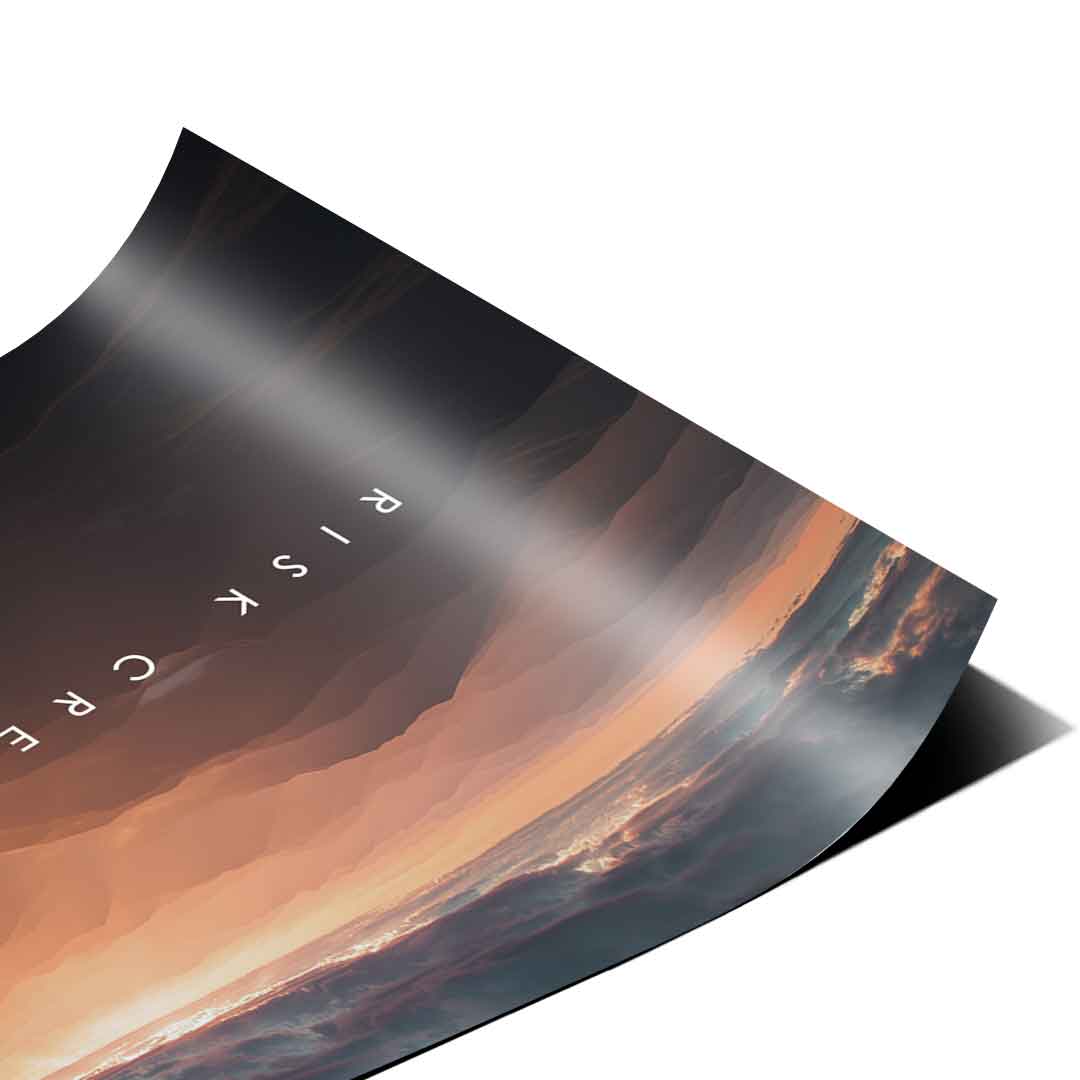 Ryzyko tworzy perspektywę — plakat
