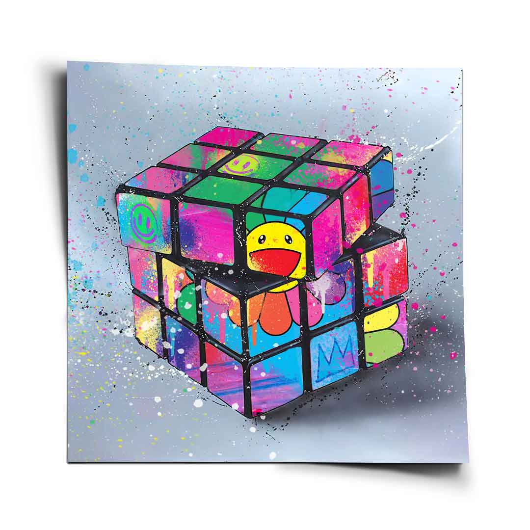 Rubiks Flower - Poster