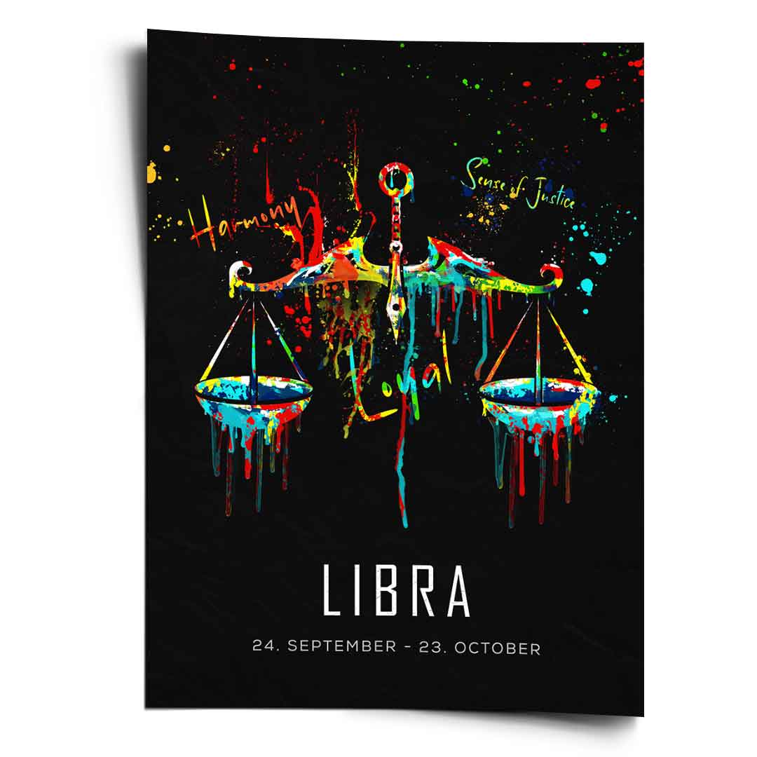 ZNAK ZODIAKU WAGA - Plakat