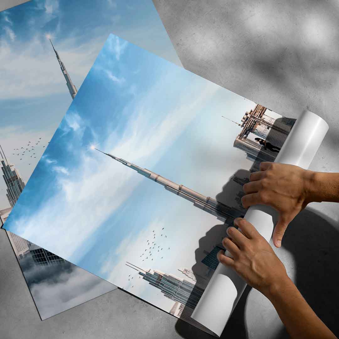 Widok na drapacz chmur 3 – plakat