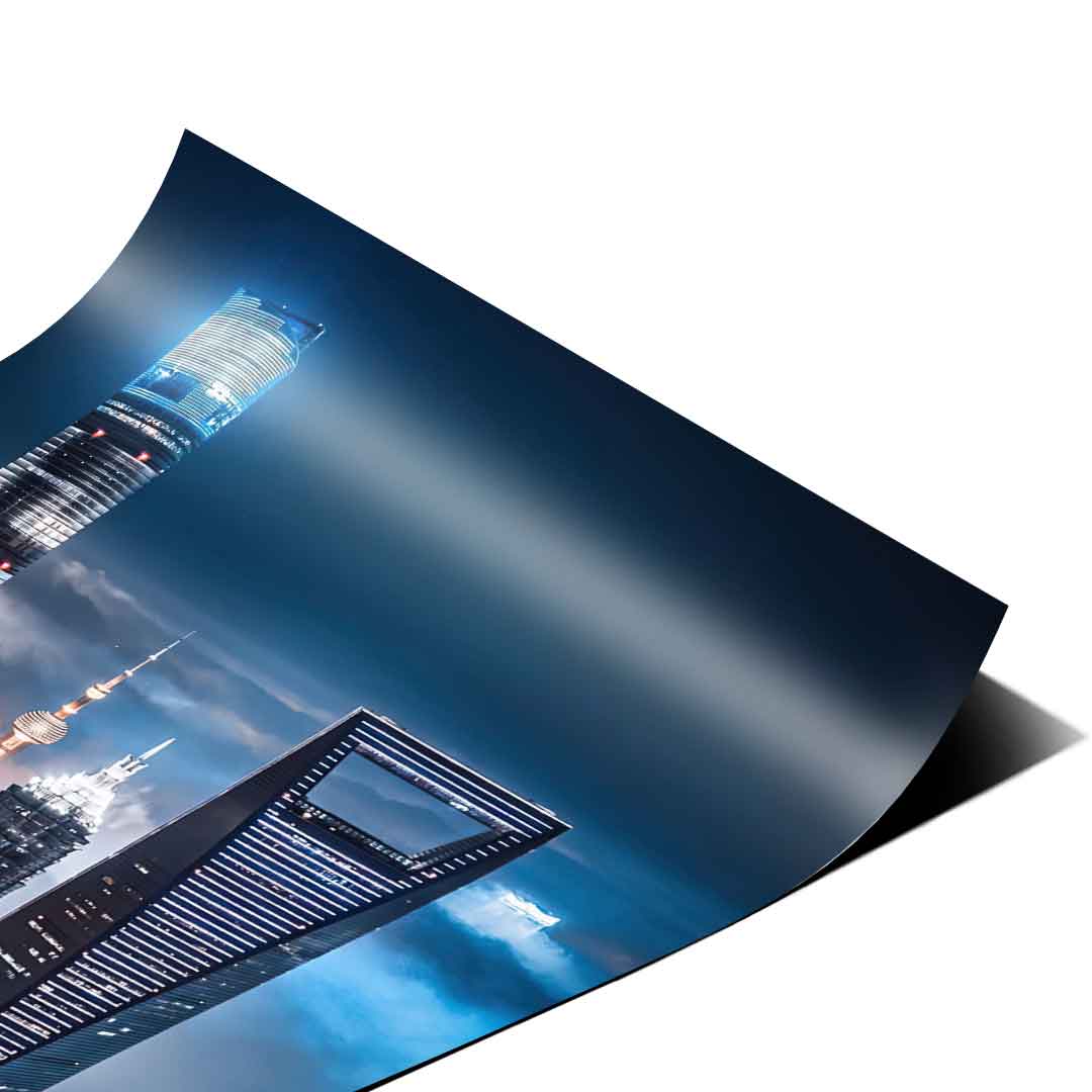 Widok na drapacz chmur - Plakat