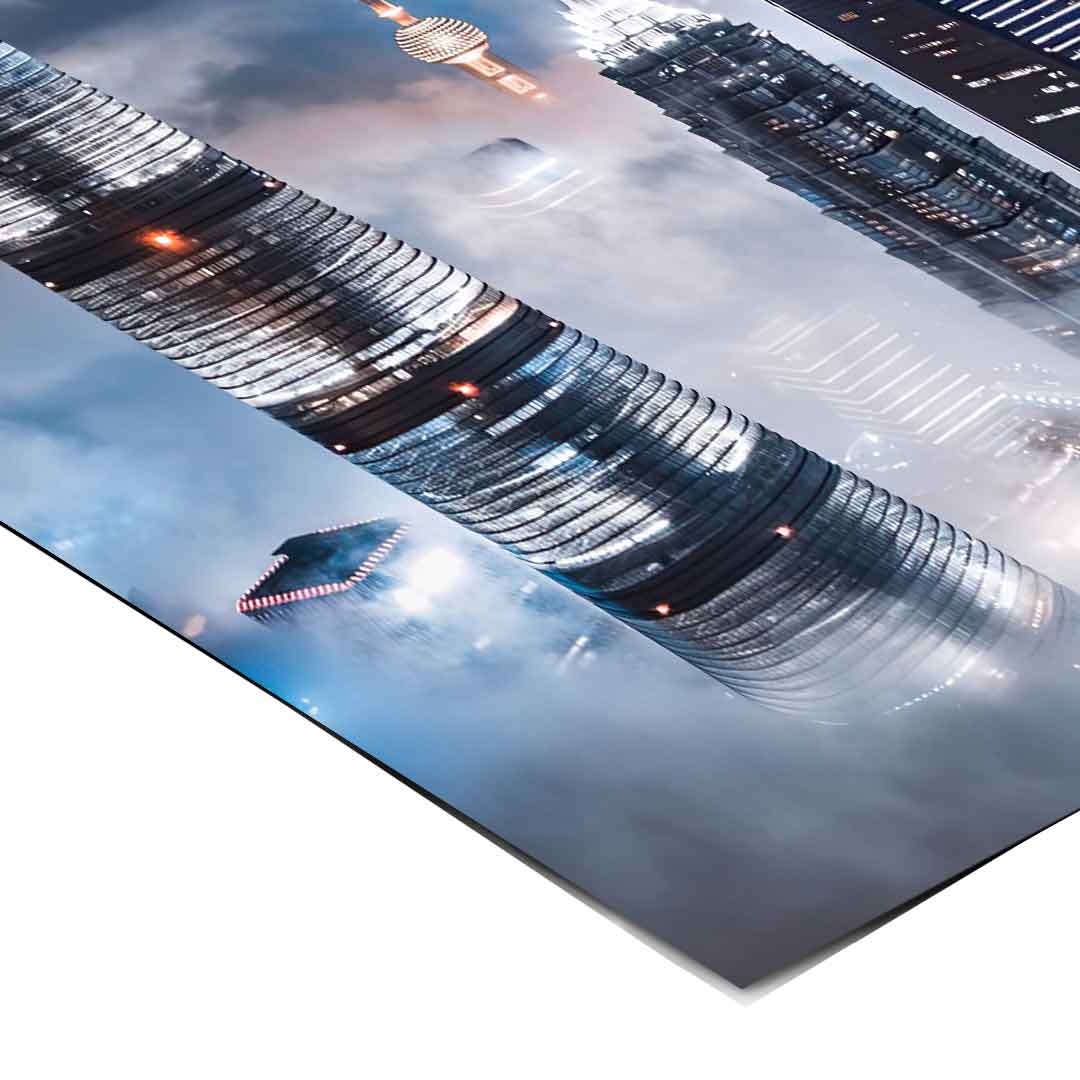 Widok na drapacz chmur - Plakat