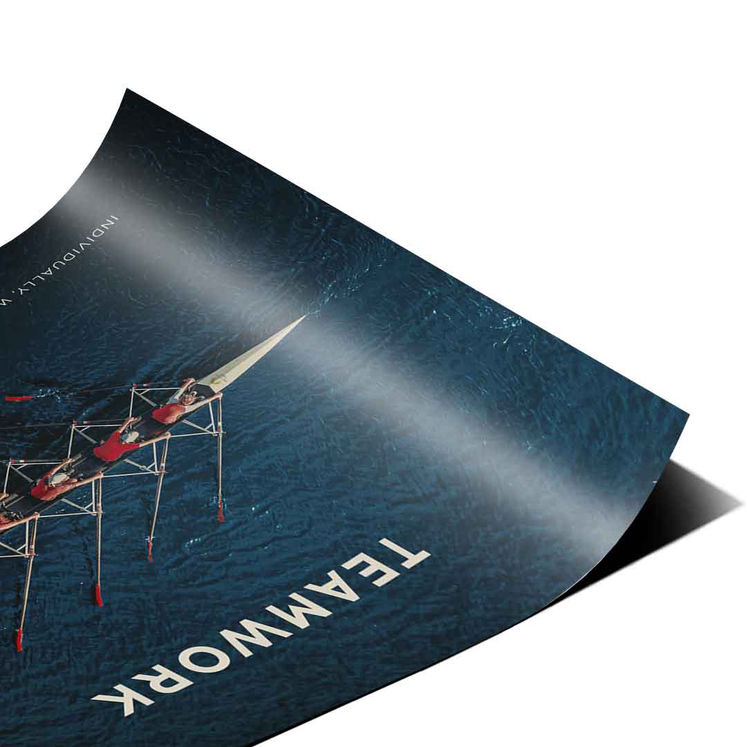 Teamwork #Rowing - Poster
