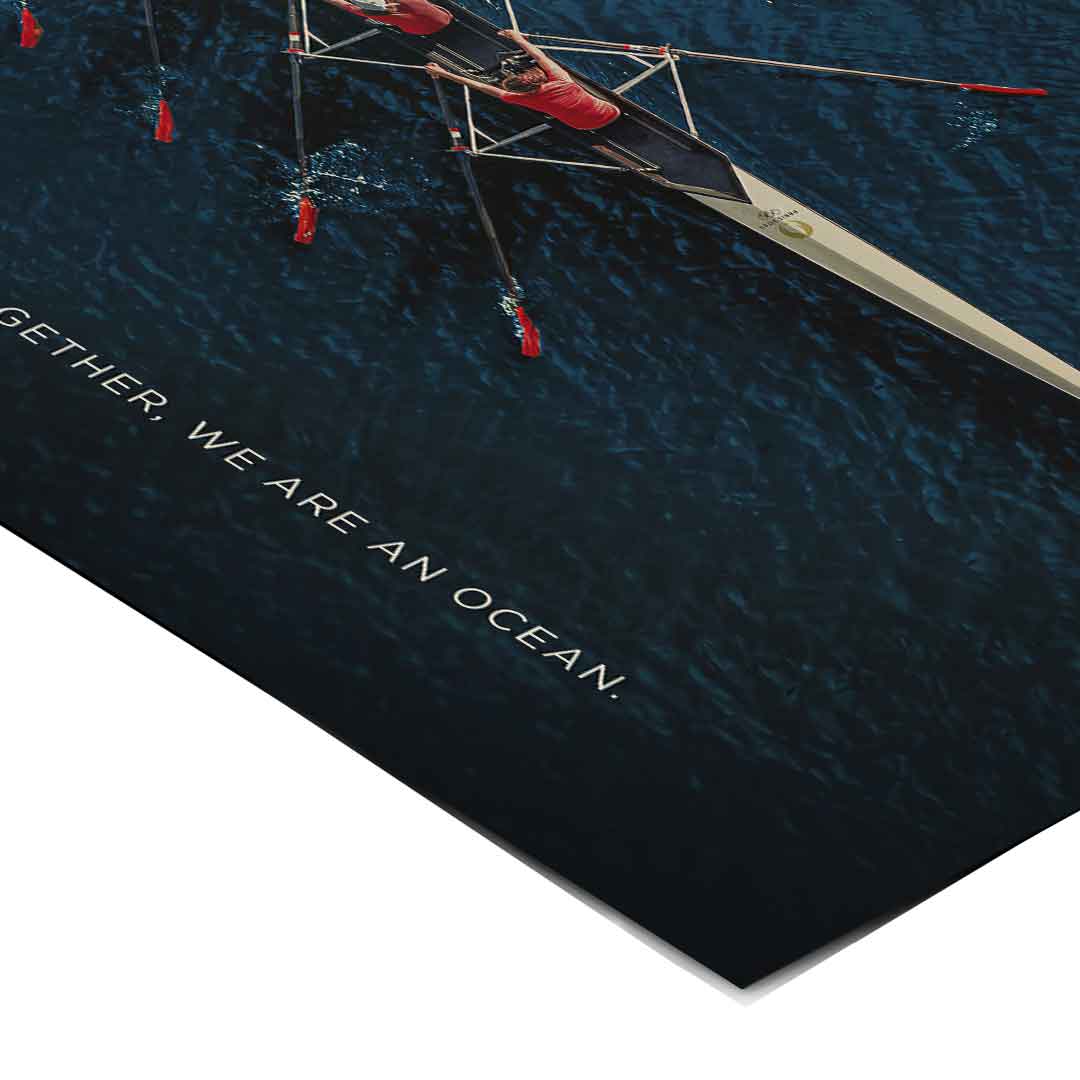 Teamwork #Rowing - Poster