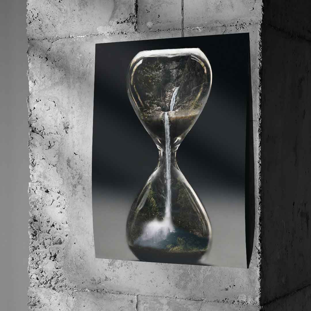 Tropical Hourglass Poster