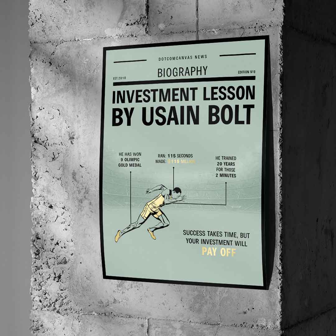 USAIN BOLD: LEKCJA INWESTOWANIA – plakat