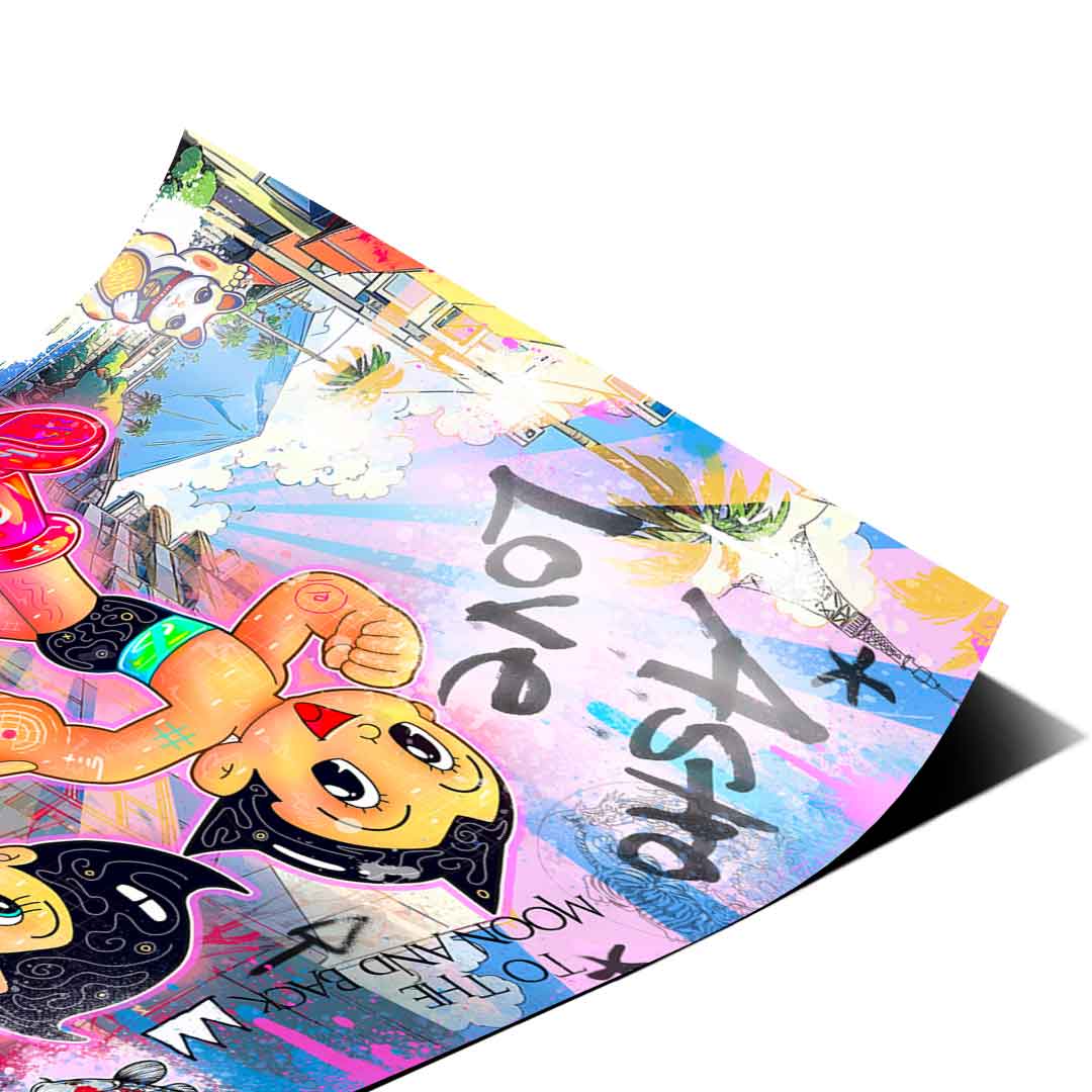 Astroboy Pink - Poster