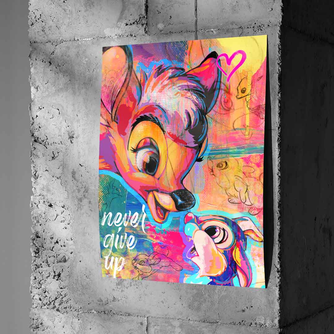 Never give up - Poster