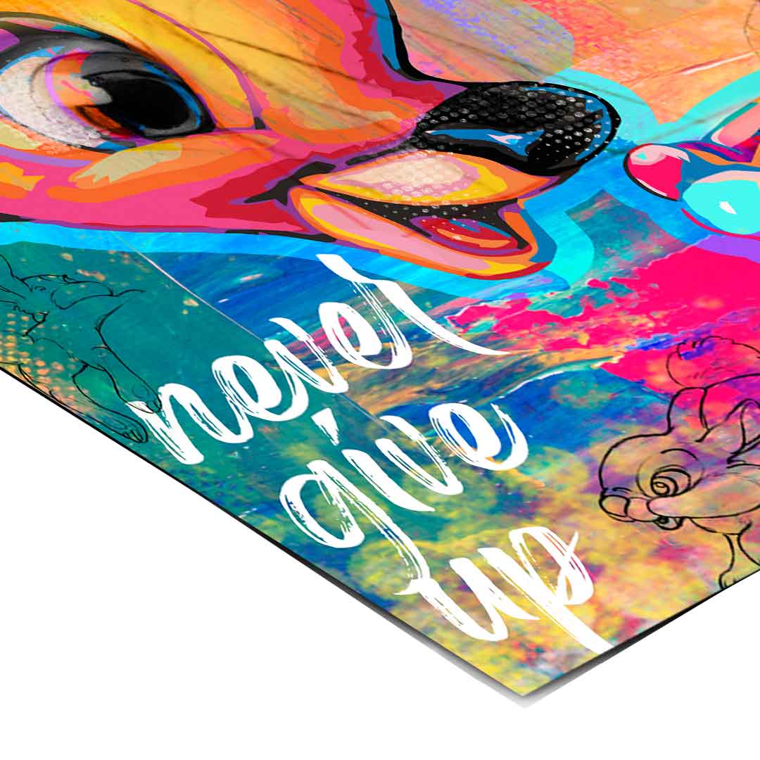 Never give up - Poster