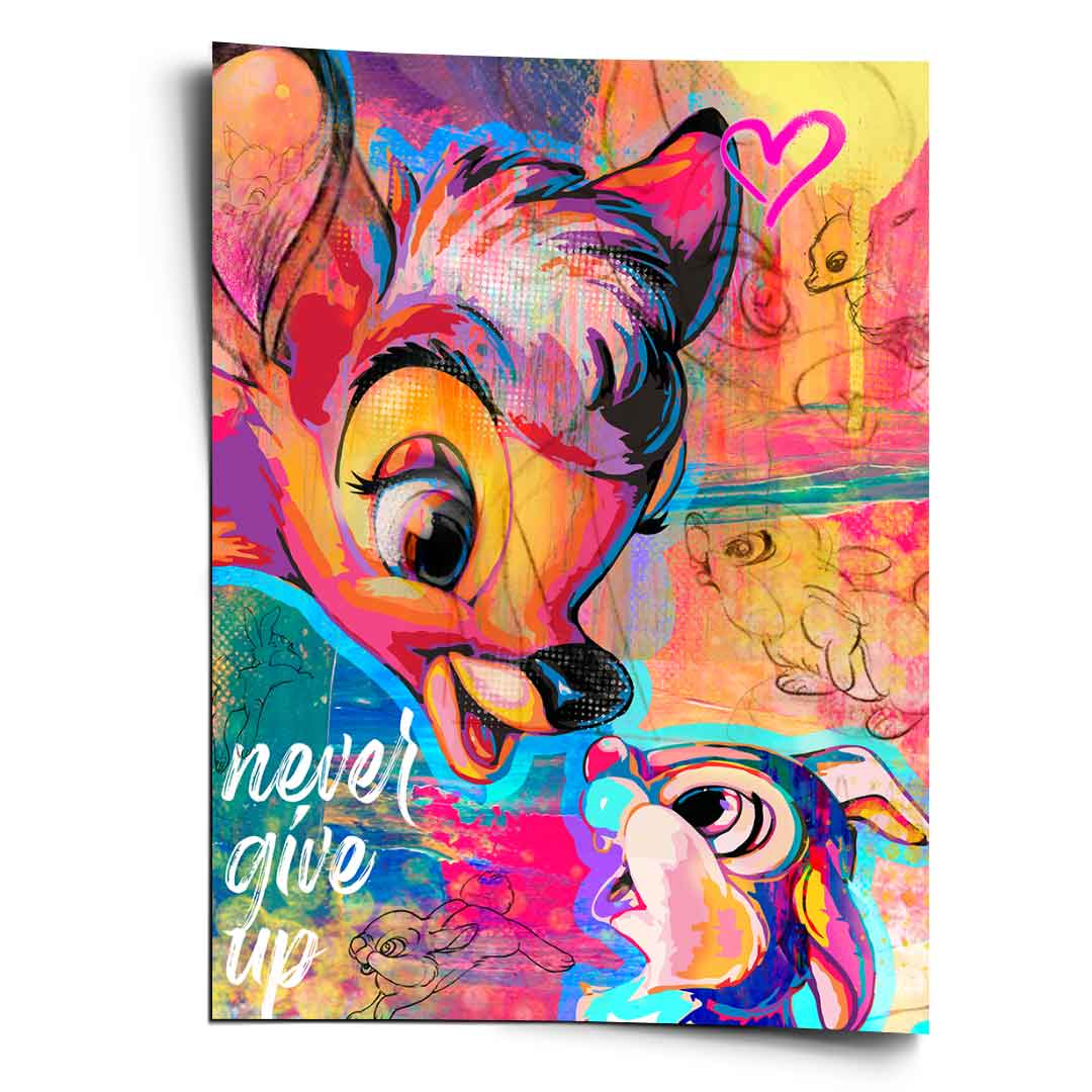 Never give up - Poster